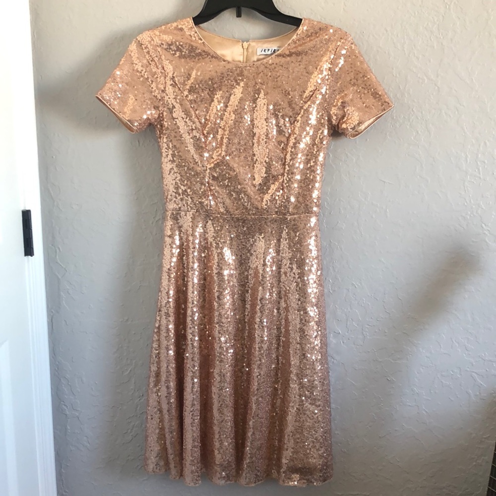 Gold Sequin Dress